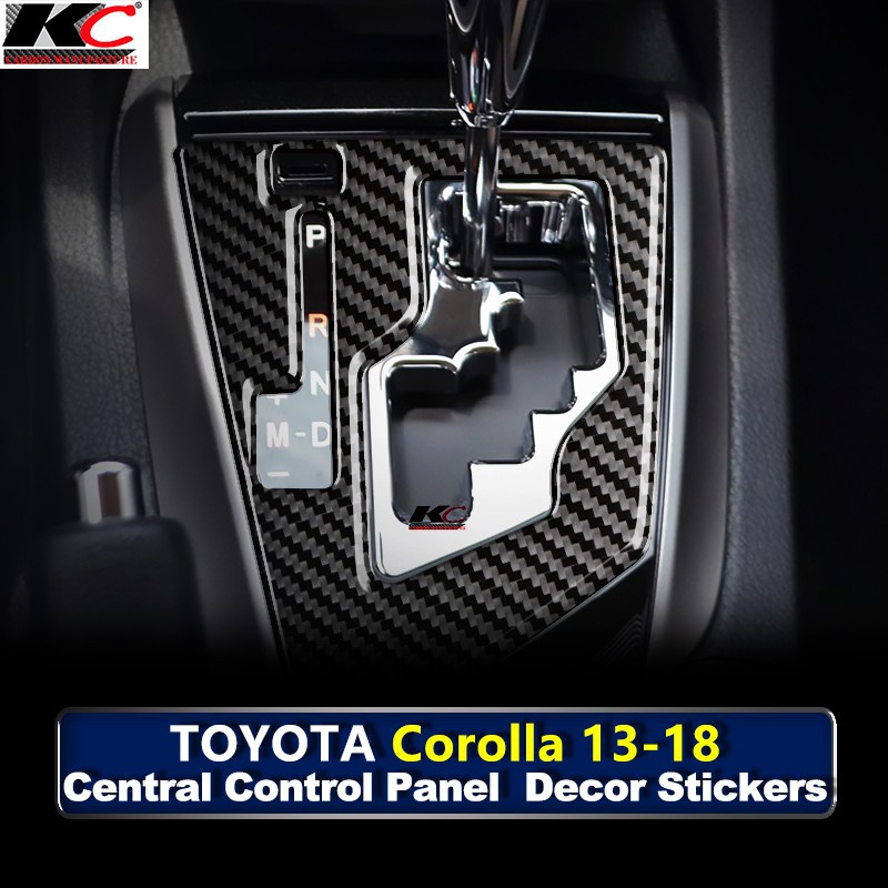 For Toyota Altis Corolla x Interior accessaries Carbon Fiber Stickers ...
