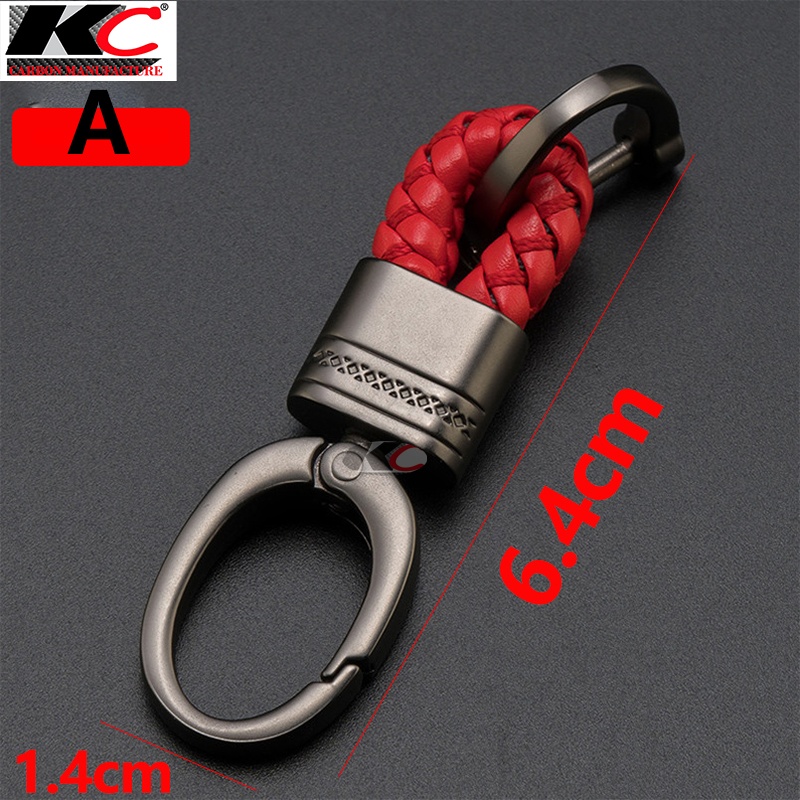 Hand Woven Horseshoe Buckle Car Keychain Keyring Auto Car Key Chain ...